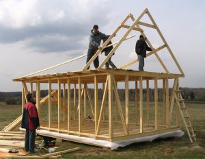 Строительство дома в не сезон