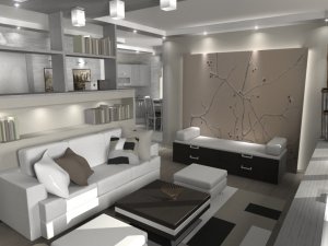 Дизайн интерьера двухкомнатной квартиры 