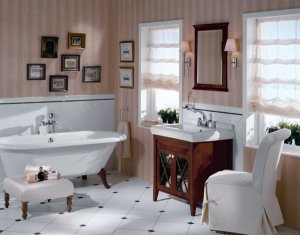 Стиль ретро в дизайне ванной комнаты