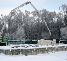 Особенности возведения зданий в зимний период