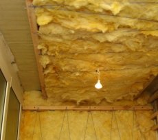 Утепляем потолок минеральной ватой
