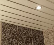 Реечный потолок в ванную комнату своими руками