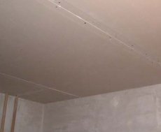 Как установить одноуровневый потолок из гипсокартона?