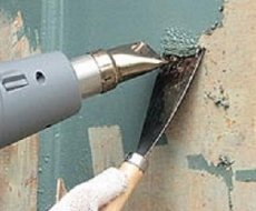 Как убрать старую краску со стены?