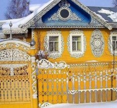Покраска деревянного дома в условиях севера