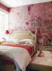 Современный интерьер спальни с китайскими мотивами