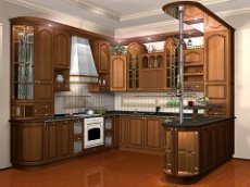 Схемы размещения кухонной мебели
