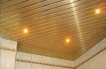 Как установить реечный алюминиевый потолок