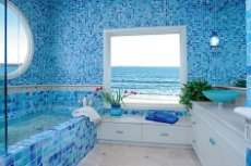 Применение мозаики в ванной комнате