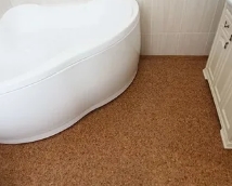 Пробковый пол в ванной