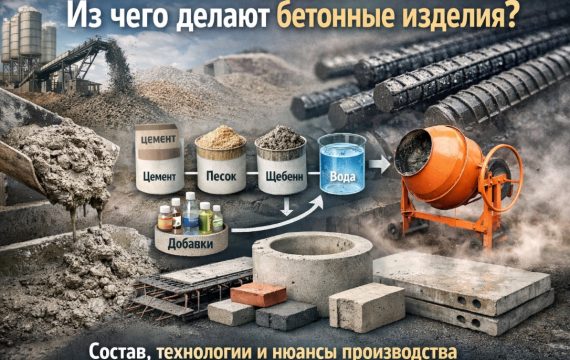 Из чего делают бетонные изделия: состав, технологии и нюансы